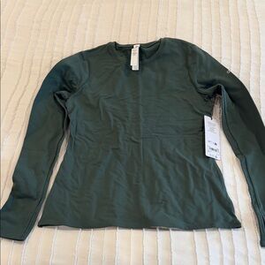 ALO Yoga Deep Green Long Sleeve Top